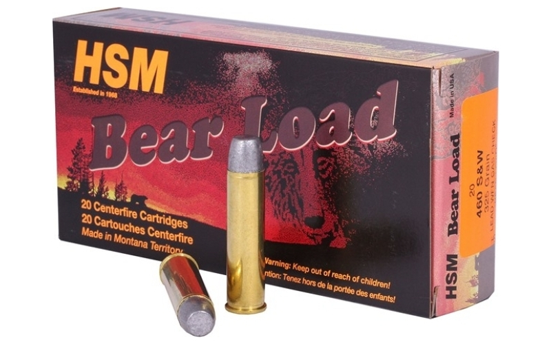 Hsm Ammunition 460 s&w 325gr wide flat nose gas check 20/box