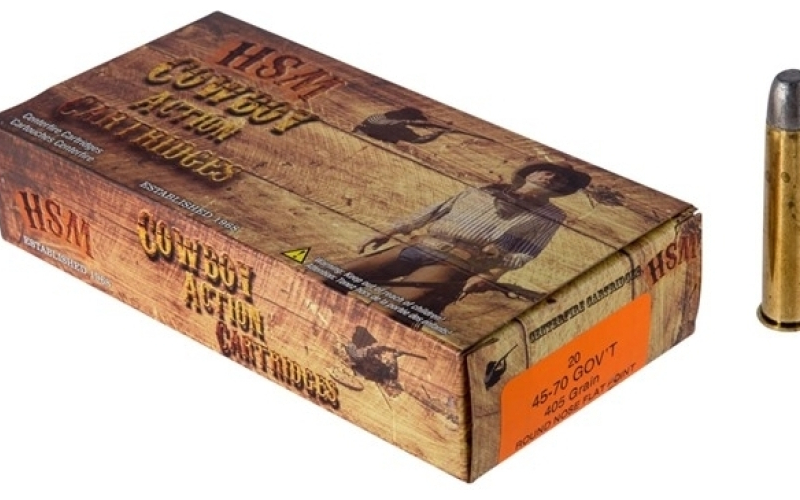Hsm Ammunition 45-70 government 405gr lead rnfp 20/box