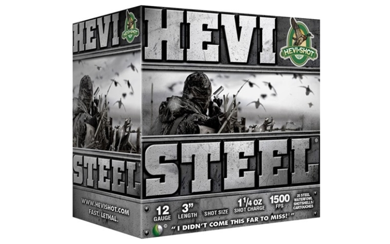 Hevi Shot Hevi-shot hevi-steel 12ga 3'' 1-1/4oz #1 25/bx
