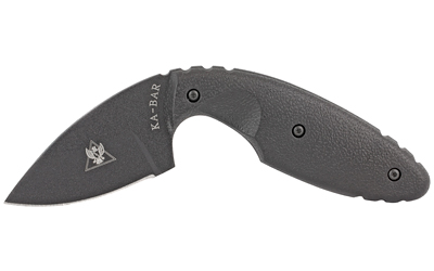 KA-BAR Knives TDI Law Enforcement, Fixed Blade Knife, 2.313" Blade Length, 5.625" Overall Length, Drop Point, Plain Edge, AUS 8A Steel, Matte Finish, Black, Black Zytel Handle, Includes Nylon Sheath 1480