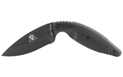KA-BAR Knives TDI Law Enforcement, Fixed Blade Knife, 3.688" Blade Length, 7.75" Overall Length, Drop Point, AUS 8A Steel, Matte Finish, Black, Zytel Handle, Plain Edge, Includes Nylon Sheath 1482