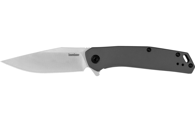 Kershaw ALIGN, 3.15" Folding Knife, Clip Point Plain Edge, Stainless Steel Handle, 8Cr13MoV Steel, Satin Finish, Gray PVD Coating 1405