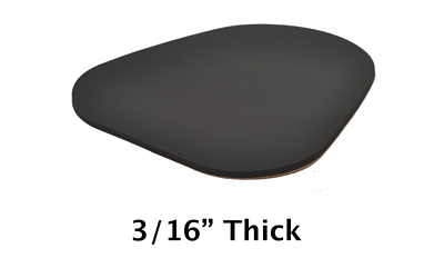 KICK-EEZ CHEEK PROTECTOR 3/16" BLK