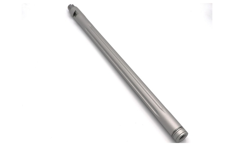 Kidd Innovative Design Ultra lightweight 16'' bull fluted bbl 10/22 lr silver