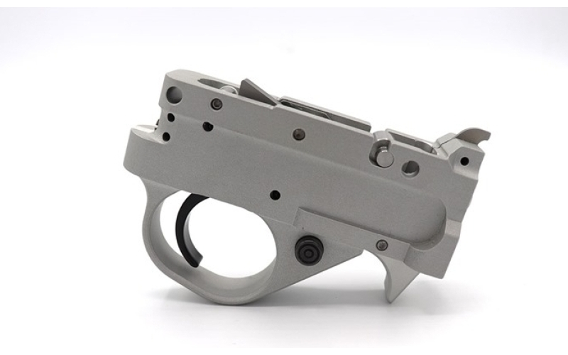 Kidd Innovative Design Two stage trigger unit for 10/22 silver blk curved extended