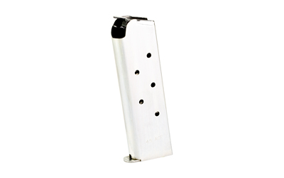 Kimber America Magazine, 45 ACP, 7 Rounds, Fits 1911, Stainless Steel, Silver 1000156A