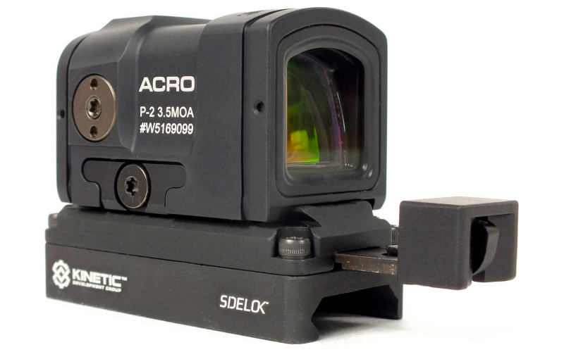 Kinetic Development Group, LLC Sidelok Optic Mount, Fits Aimpoint ACRO, Anodized Finish, Black SID5-125