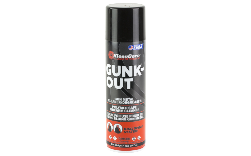 Kleen-Bore Gunk-Out, Liquid, 14oz, Cleaner/Degreaser, Aerosol Can GO5A