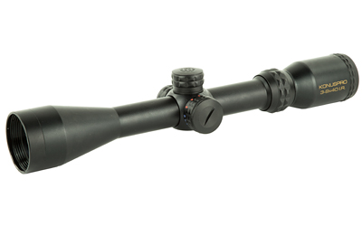 Konus KonusPro Rifle Scope, 3-9X 40, 1", Etched 550 Yard Ballistic Illuminated Center Dot, Matte Finish 7276