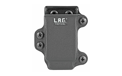 L.A.G. Tactical, Inc. Single Pistol Magazine Carrier, Fits All Single Stack 45ACP Magazines, Kydex, Black Finish 34003