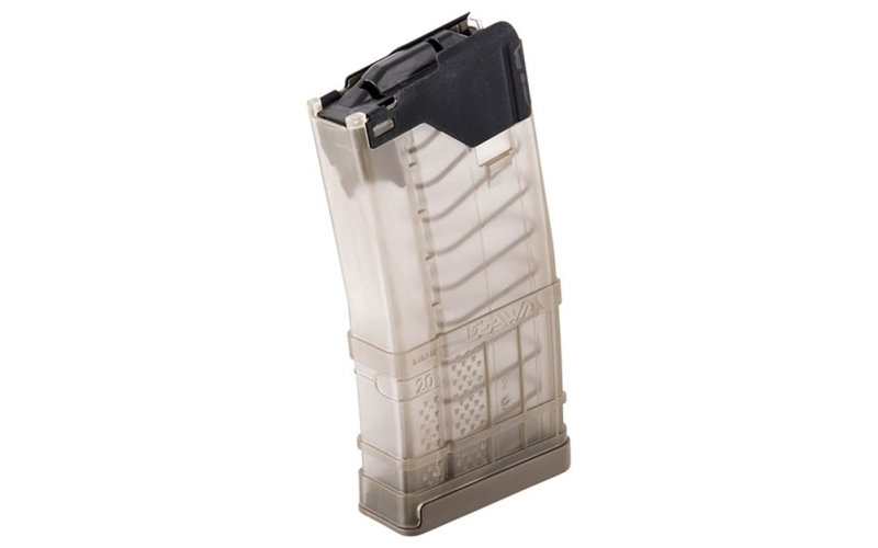 Lancer L5awm gen2 5.56x45 nato 20rd magazine translucent dark earth