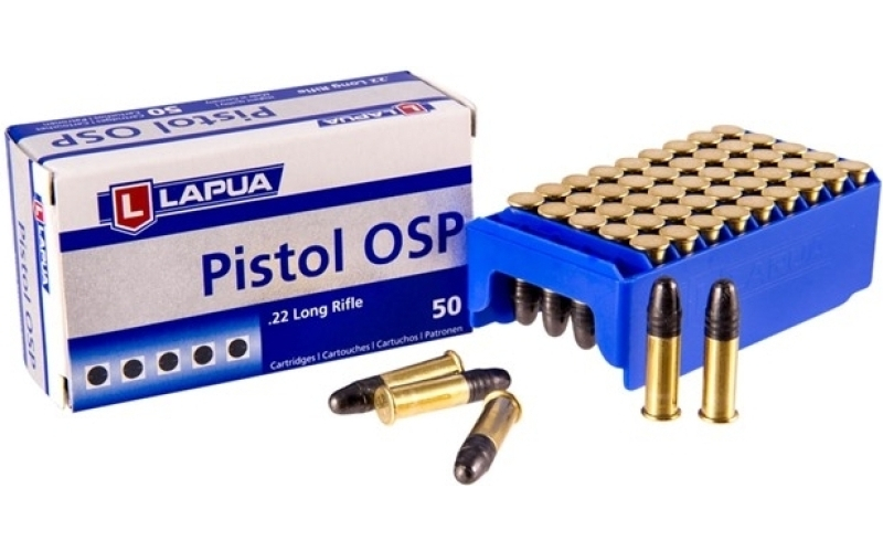 Lapua 22 long rifle 40gr lead round nose 50/box