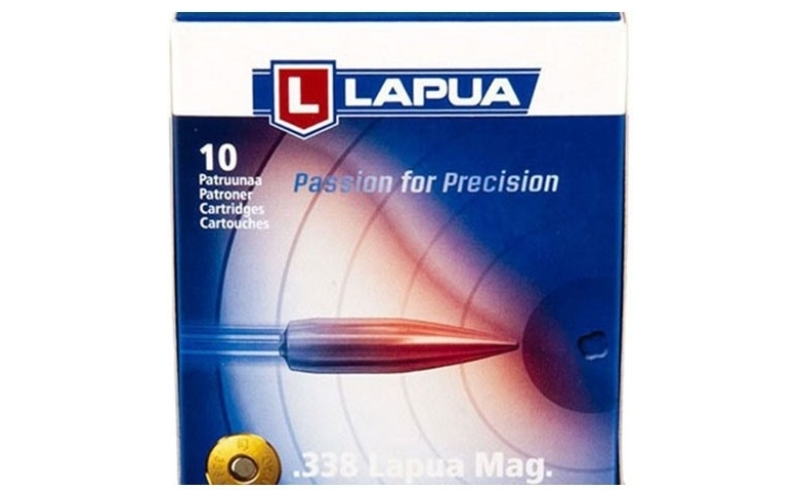 Lapua 338 lapua magnum 250gr full metal jacket boat tail 10/box