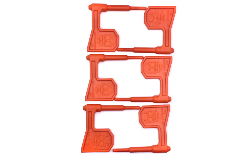 LBE Unlimited Chamber Flag, For Rifles, Plastic Construction, Orange, Pack of 6 CSFLG-RFL