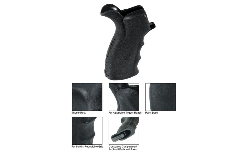Utg m4/15 ergonomic pistol grip blk