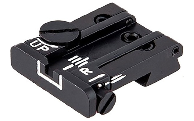 L.P.A. Sights L.p.a. sights colt a1 white outline adjustable rear sight