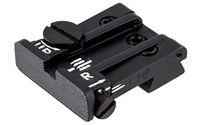 L.P.A. Sights L.p.a. sights colt 70/80/90 black serrated adjustable rear s