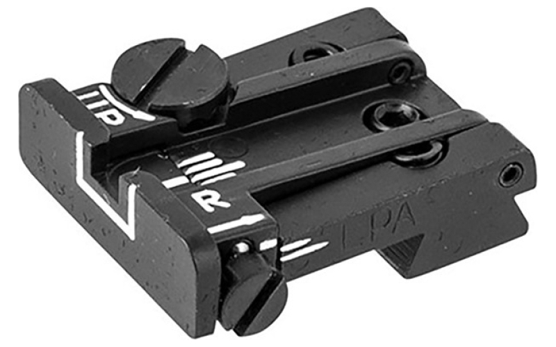L.P.A. Sights L.p.a. sights colt 70/80/90 white outline adjustable rear si