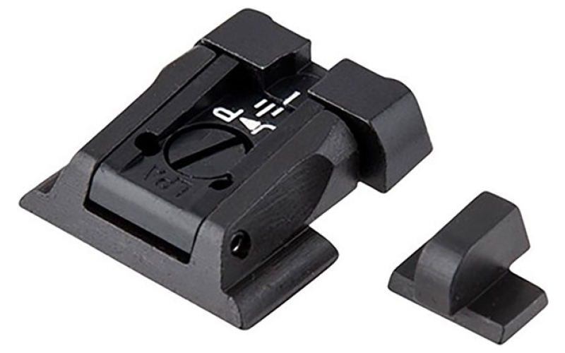 L.P.A. Sights L.p.a. sights s&w m&p white dot adjustable sight set