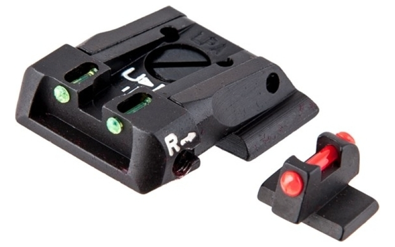L.P.A. Sights L.p.a. sights s&w m&p fiber optic adjustable sight set