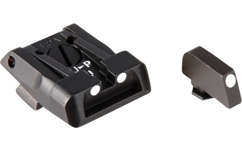 L.P.A. Sights Fully adjustable sight set, luminova night sight