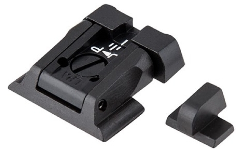 L.P.A. Sights S&w m&p white dot adjustable sight set