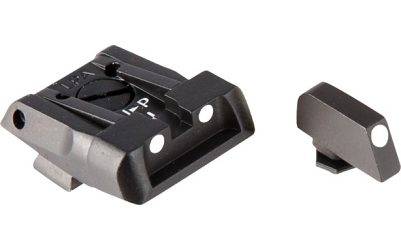L.P.A. Sights Fully adjustabel sight set, white dot
