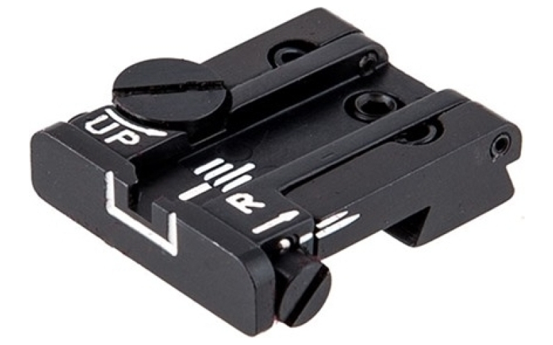 L.P.A. Sights Colt a1 white outline adjustable rear sight