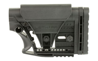 Luth-AR MBA-3 Carbine Stock, Fits AR-15 & AR-10 Commercial and Mil-Spec Dia Buffer Tubes, Adjustable Cheek Piece and Length of Pull, Black MBA-3