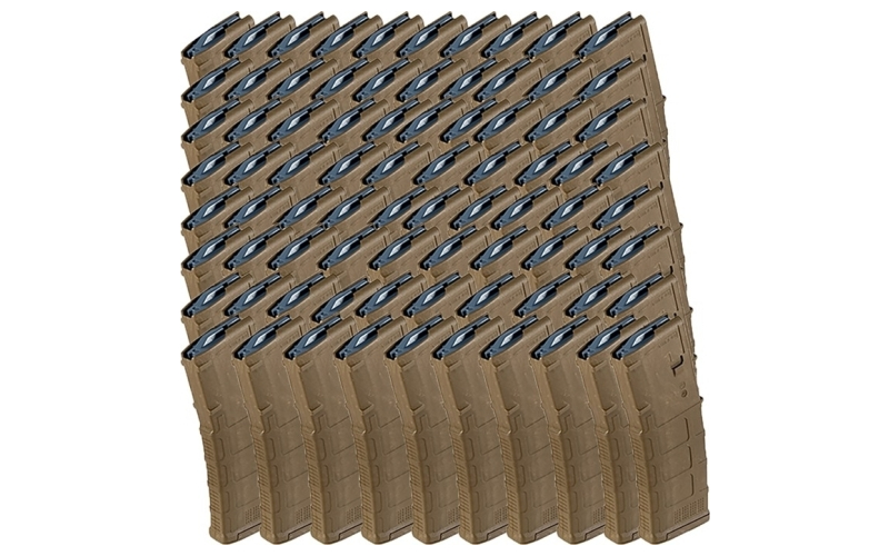 Magpul Industries Ar-15 pmag m3 mag 223/5.56 30rd polymer coyote tan 100pk