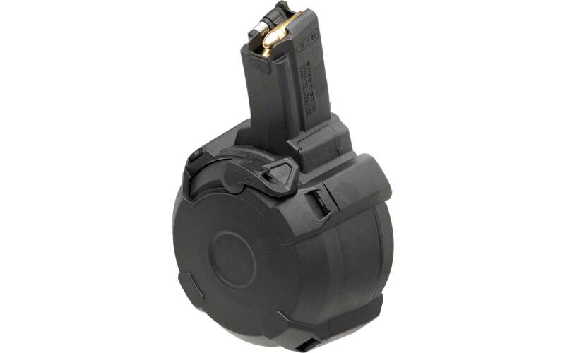 Magpul Industries PMAG, D-50, 50Rd Drum, Black, 9mm, Fits HK94/MP5 Pattern Firearms MAG1181-BLK
