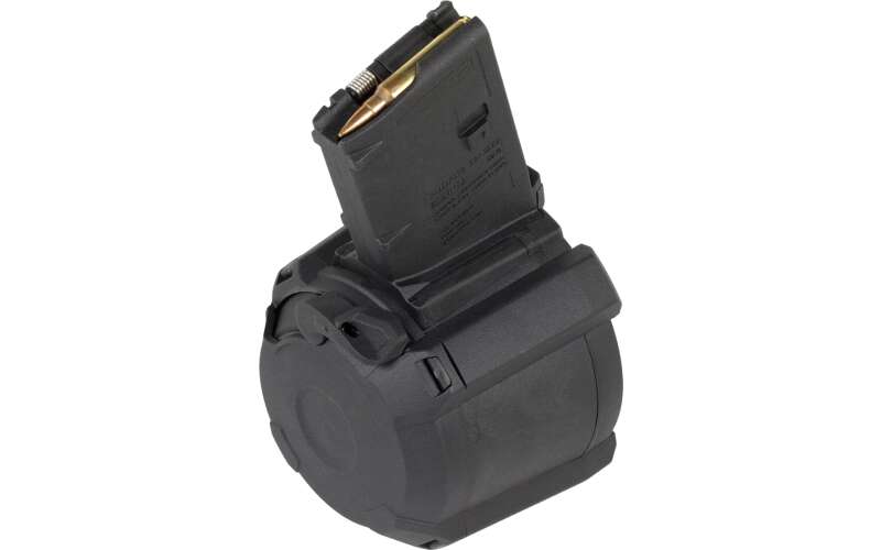 Magpul Industries Magazine, PMAG D-60, 223 Remington/5.56 NATO, 60 Rounds, Fits AR-15/M4, Black MAG576-BLK