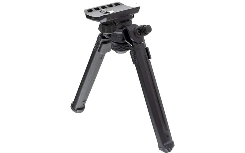 Magpul Industries Adjustable Bipod, w/ Sling Stud Quick Detach Mount, Black MAG1075-BLK