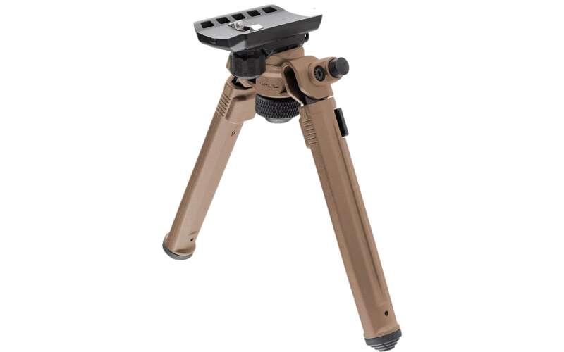 Magpul Industries Adjustable Bipod, w/ Quick Detach Mount, Sling Stud, Flat Dark Earth MAG1075-FDE