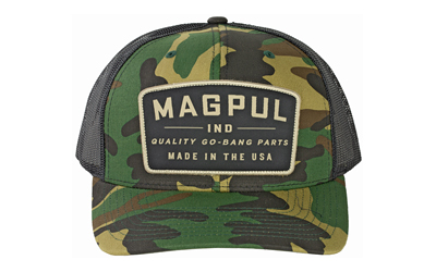 Magpul Industries Go Bang Trucker Hat, Woodland Camo, One Size Fits Most MAG1102-964