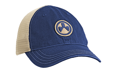 Magpul Industries Icon Patch Garment Washed Trucker Hat, Navy/Khaki, One Size Fits Most MAG1105-412