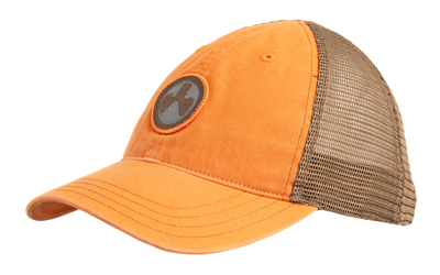 Magpul Industries Icon Patch Garment Washed Trucker Hat, Orange/Brown, One Size Fits Most MAG1105-812