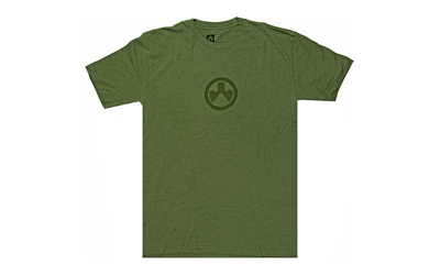 Magpul Industries Icon Logo, T-Shirt, Extra Large, Cotton Polyester Blend, Olive Drab Heather MAG1115-317-XL