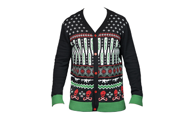 Magpul Industries Ugly Christmas Sweater, Krampus, XXX-Large, Black with Custom Knit Graphics, 55% Cotton 45% Acrylic MAG1198-969-3XL