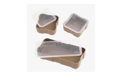 Magpul Industries DAKA Bins, 2X2 and 2X4 Set, Compatible with DAKA GRID Organizer Panels, 2X2 Measures 3.2"x3.2"x 1.3" and 2X4 Measures 3.2"x6.9"x1.3" Internal, Matte Finish, Flat Dark Earth, (1)-2X4 Bin and (2)-2X2 Bins Included MAG1389-FDE