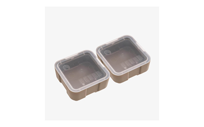 Magpul Industries DAKA Bins, 2X2, Compatible with DAKA GRID Organizer Panels, Matte Finish, Flat Dark Earth, 3.2"x3.2"x1.3" Internal, (2)-2X2 Bins Included MAG1390-FDE