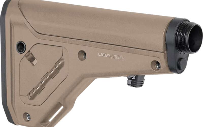 Magpul Industries UBR Gen 2, Utility/Battle Rifle Adjustable Carbine Stock, Buffer Tube Included, Fits AR15/M4/AR10/SR25, Flat Dark Earth MAG482-FDE
