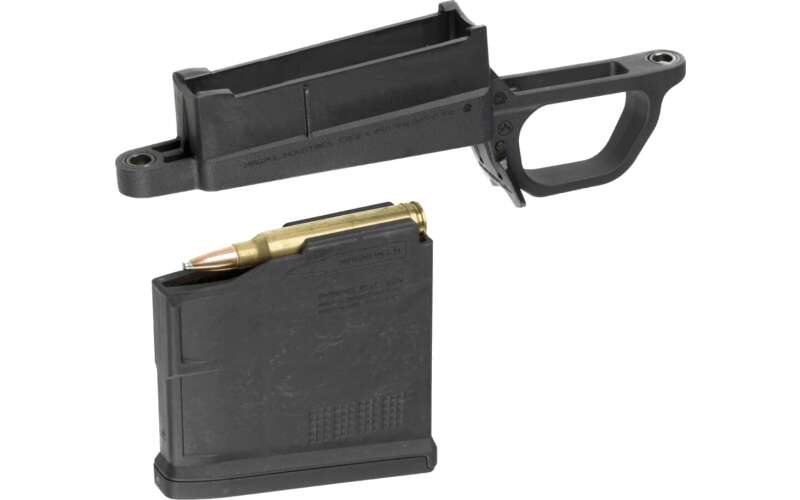 Magpul Industries Bolt Action Magazine Well Magnum for Hunter 700L Stock, Includes (1) PMAG 5 AC L Magnum, Black MAG569-BLK