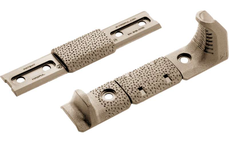 Magpul Industries M-LOK Hand Stop Kit, Includes one M-LOK Hand Stop, one M-LOK Index Panel, and one M-LOK Rail Cover Type 2, Flat Dark Earth MAG608-FDE
