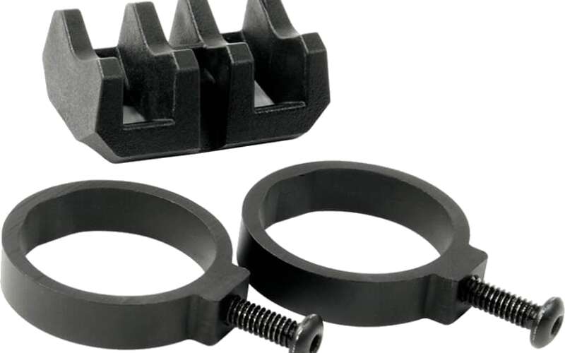 Magpul Industries Light Mount V-Block and Rings, Fits Magpul Light Mounts, Black MAG614-BLK