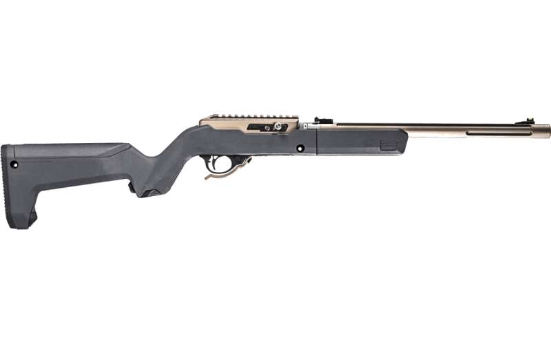 Magpul Industries X-22 Backpacker Stock, Fits All Ruger 10/22 Takedowns, Including 10/22 Takedowns With Tactical Solutions SB-X Barrels, MOE SL Non-Slip Rubber Butt Pad, Storage Compartment Fits 3-10Rd Magazines, Gray MAG808-GRY