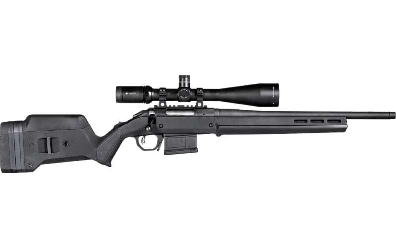 Magpul Industries Hunter American Stock, Fits Ruger American Short Action, Includes Magpul's Bolt Action Magazine Well, Black MAG931-BLK