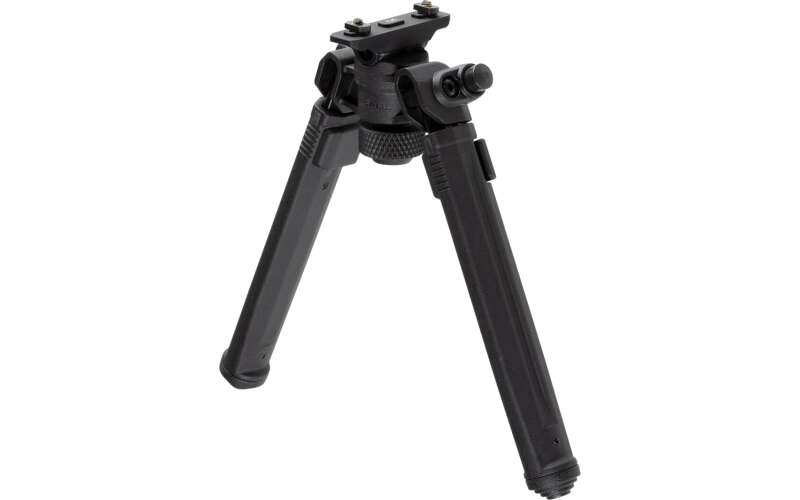 Magpul Industries Bipod, Hard Anodized 6061 T-6 Aluminum, Fits M-LOK Rails, 6.3"-10.3" Length, Weight 11oz, Black MAG933-BLK