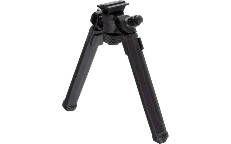 Magpul Industries Bipod, Hard Anodized 6061 T-6 Aluminum, Fits A.R.M.S And 17S Style Rails, 6.3"-10.3" Length, Weight 11oz, Black MAG951-BLK
