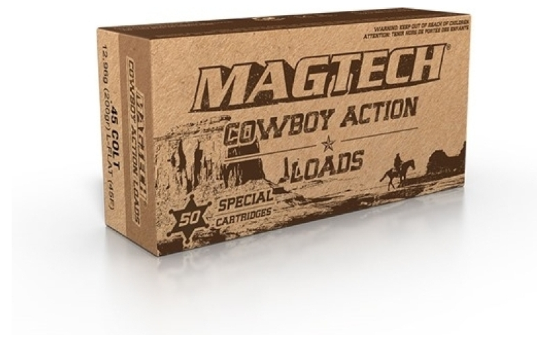Magtech Cowboy, 45 Colt, 200Gr, Lead Flat Nose, 50 Round Box 45F